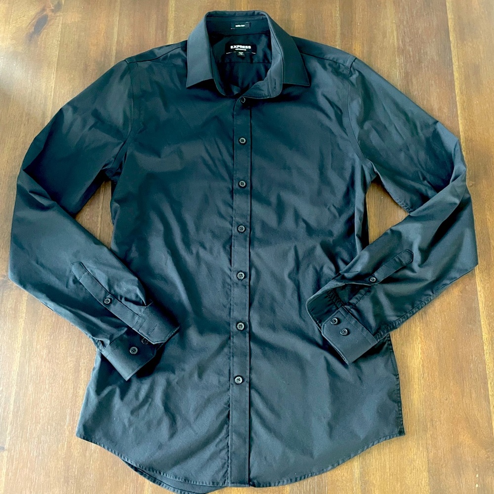 Express Men Extra Slim Performance Button Down Lo… - image 1